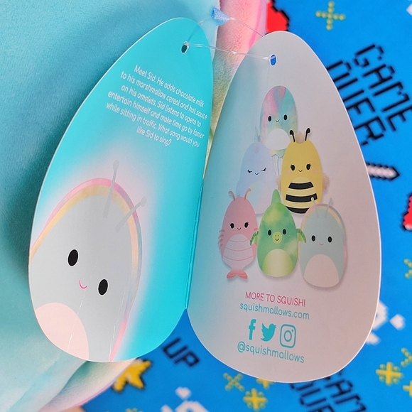 Squishmallow Sid the Blue Snail 11" Ultrasoft Stuffed Animal Plush Toy NWT - Picture 11 of 12